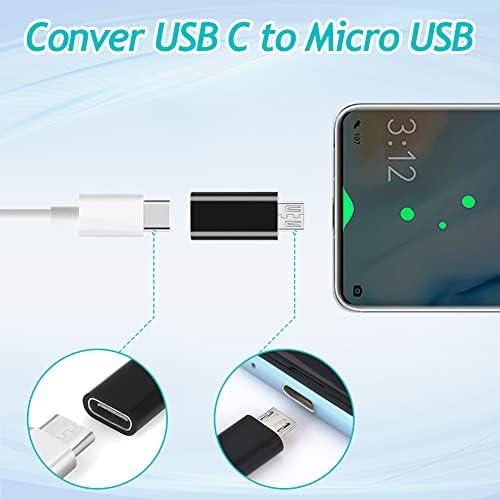 AXFEE Adapter USB C na USB, adapter micro USB na USB C, superszybki transfer danych i szybkie ładowanie, kompatybilny z iPhonem/PC/Samsung/iPad/laptopem/MacBookiem itp. (4 sztuki), Q1-3473943