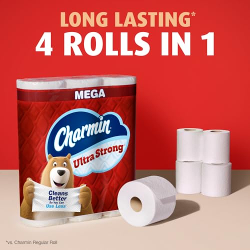 Image of Charmin Ultra Strong Toilet Paper 4 Mega Rolls, 220 Sheets Per Roll
