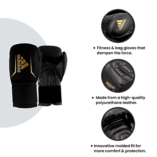 Adidas Speed 50 Boxing Gloves For Kids 8-12 – Children Boxing Gloves - Sparring Training Gloves For Mma Training, Kickboxing, Punching Bag, Muay Thai - Includes Hand Wraps For Kids. #TOP4