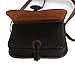Funrey Bolso rociero de piel de Ubrique en marrón chocolate convertible con cinturón Medidas: 20 x 14 x 7 cm Imagen de Funrey Bolso rociero de piel de Ubrique en marrón chocolate convertible con cinturón Medidas: 20 x 14 x 7 cm