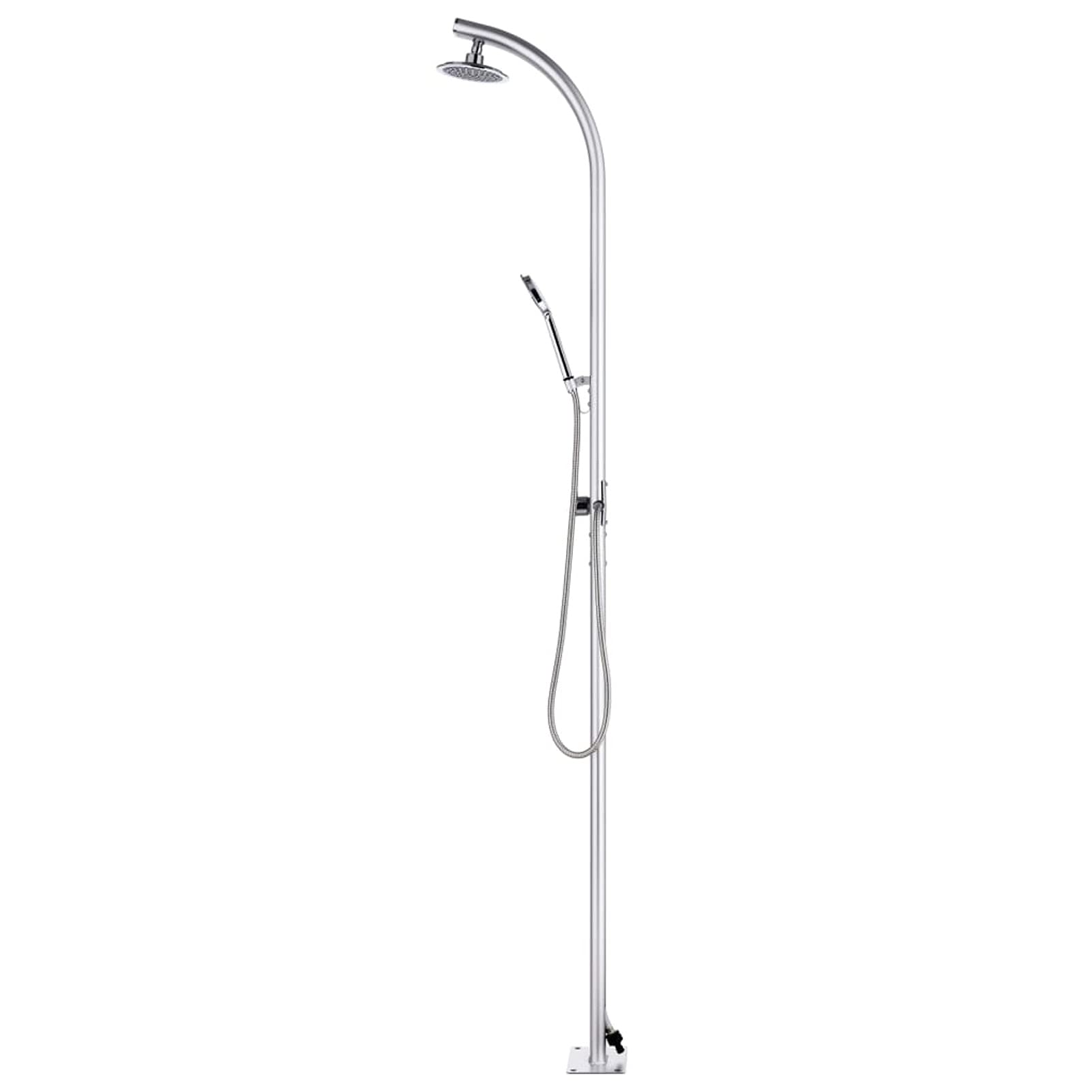 Doccia da Giardino 215 cm in Alluminio,Piscine e Spa,Accessori per Piscina e Spa -315943