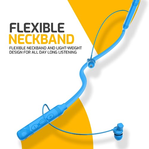 Image of BeLL BLBHS162 Bluetooth Wireless Neckband in Ear Earphone Headset with deep bass, 40H Play Time Stereo Sound with Magnetic Earbuds & Passive Noise Cancellation Neckband