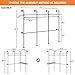 Industrial Pipe Clothing Rack with LED Lights, 118.3