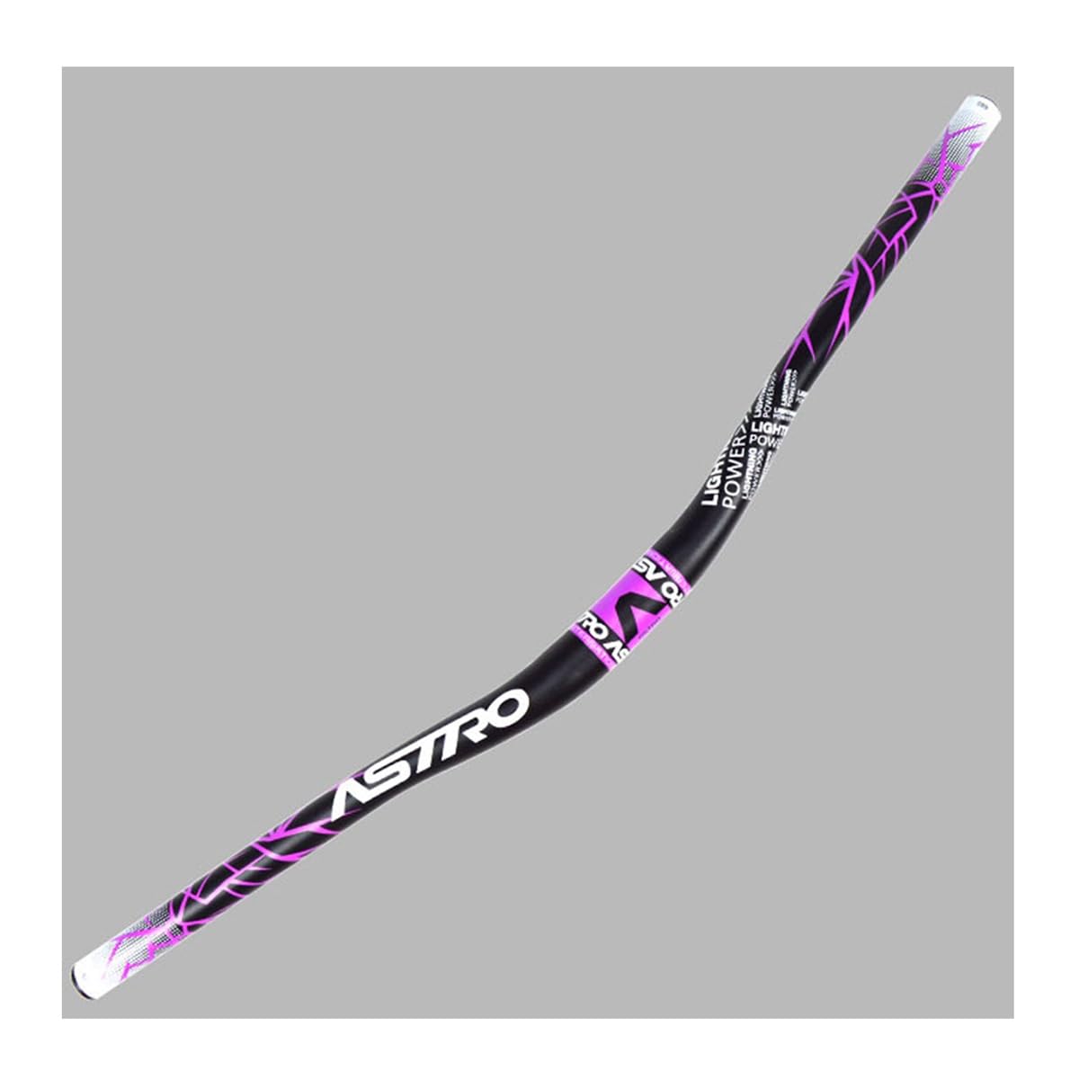 FukkeR Fahrradlenker Rise 25mm Aluminiumlegierung Mountainbike Riser Bar MTB Fahrrad Lenker Für Rennrad BMX DH XC AM FR 31.8MM *680MM (Color : Black Purple, Size : 680mm) Sport & Freizeit