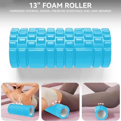 Image of DR PT High Density EVA Foam Roller for Deep Tissue Massage & Muscle Recovery | Back & Leg Pain Relief Roller for Gym, Yoga & Physiotherapy | Improves Flexibility & Reduces Muscle Soreness