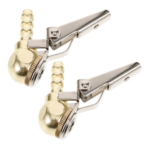 HAPINARY 2pcs Locking Tire Air Chuck Kit for Car Durable Inflator Accessory Portable Design Easy to Use for Automotive Tire Inflation Compatible Vehicles