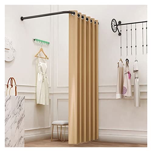 Cabine d'essayage en L 120x200 cm avec cloison de séparation murale pour magasin de vêtements et bureau