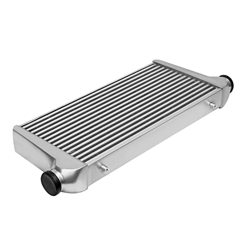 Futchoy Universal Aluminum Intercooler Universal Turbo Intercooler 2.5" Car Universal Intercooler Replacement Aluminum Intercooler (31x12x3")