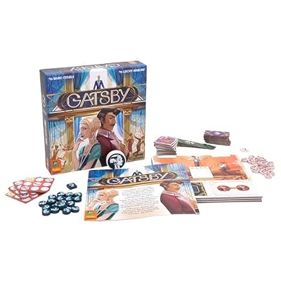 Gatsby Board Game - Duel for Influence in The Glamorous Roaring 20's, Quick-Play Auction Strategy Game for Kids & Adults, Ages 10+, 2 Players, 30 Minute Playtime