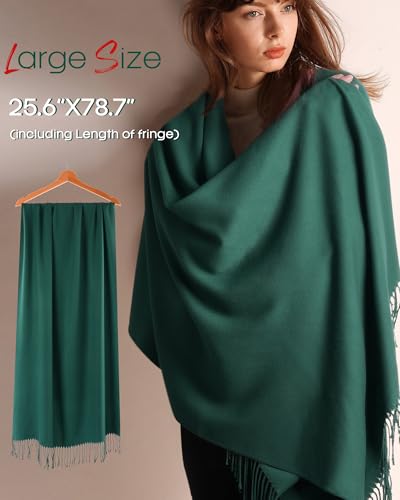 image for FURTALK Pashmina Shawl Wraps Cashmere Feel Blanket Scarves Fashion Sca