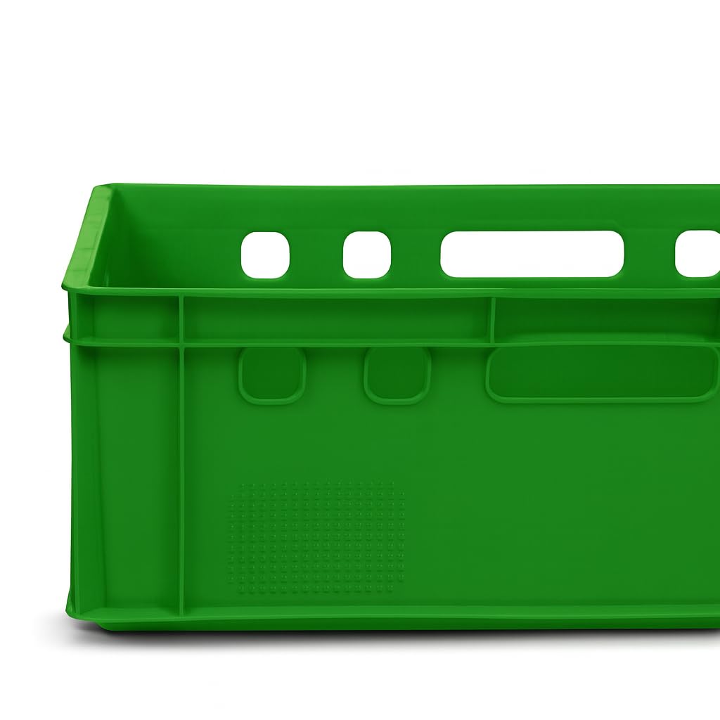 gardivo Eurobox - Caja para carnicería, color verde, 5 unidades, 60 x 40 x 20 cm, color negro