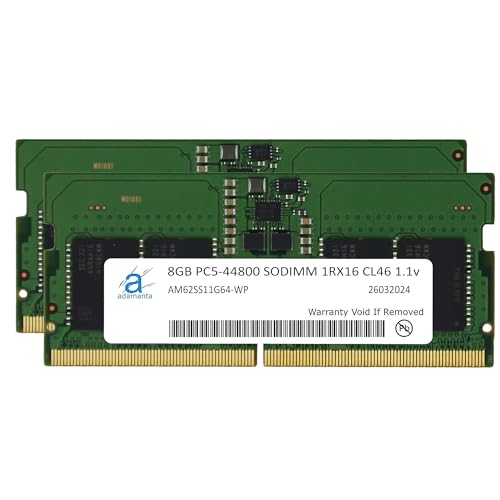 Adamanta 16GB (2x8GB) HP Zbook Firefly 14 G10A14 G10 AA16 G10 Mobile Workstation DDR5 5600MHz PC5-44800 SODIMM 1Rx16 CL46 1.1v 2