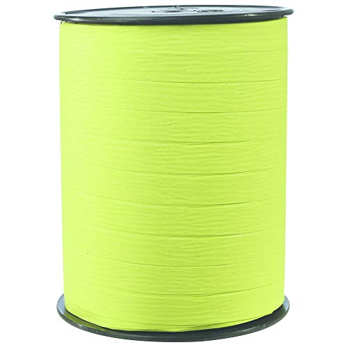 Clairefontaine 601519C - Une bobine de Ruban Bolduc Mat - 250mx10mm - Vert Menthe - Ruban décoratif cadeau, DIY, Emballage Cadeau