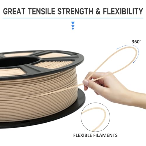 Image of GIANTARM PLA Filament,3D Printer Filament 1.75mm,Neatly Wound Bone White 3D Printing Filament for Most FDM 3D Printers,Dimensional Accuracy + /- 0.02mm,1kg Spool (2.2lbs)