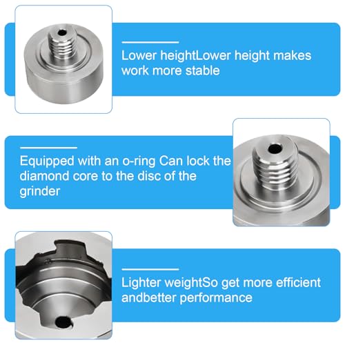 Adaptador X-LOCK a rosca M14: adaptador X-Lock de 45 mm con contratuerca, adaptador X-Lock M14 para amoladoras angulares, brocas de diamante, cuchillas de corte para amoladoras angulares - imagen 7