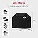 Grillman Premium BBQ Grill Cover. Rip-Proof & Waterproof (64" L x 24" W x 48" H, Black) Top Heavy Duty Large Grill for Weber Spirit, Genesis, Charbroil, etc. Barbecue and Gas Covers