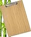 Produktbild WEDO Klemmbrett A4 aus Bambus  umweltfreundliches Schreibbrett mit starker Klemme, Wandaufhängung und Gummikante, nachhaltiges Holz-Klemmbrett für Büro, Schule und Homeoffice