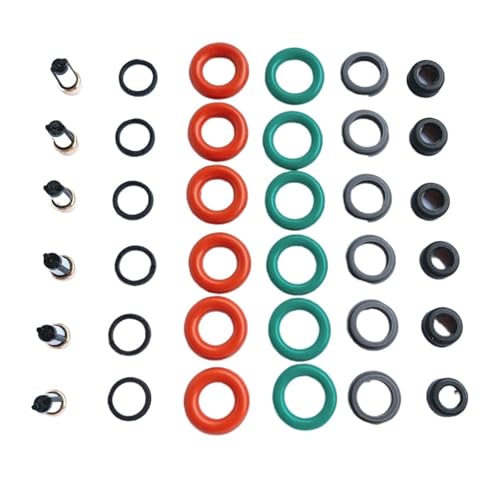 Kit de reparación de inyectores de combustible (6 juegos, n.° 6G9N-AB, LR001982, 30777501, 85212259), compatible con Volvo S80, V70 y XC60 (AY-RK064)