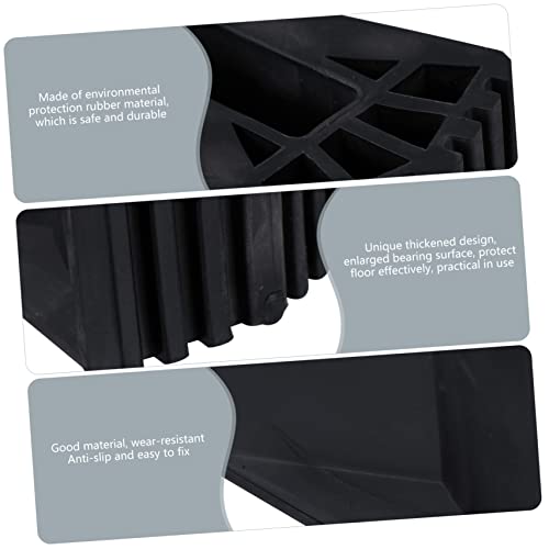 Angoily 2 Pçs Tapete De Chão Pára-Choques Acessórios Ar Escada Dobrável Pés De Borracha Almofadas De
