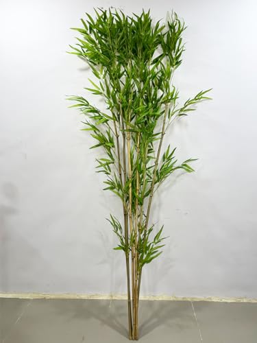 Home Bloom 6 feet Artificial Single Bamboo Plants Silk Tree Fake Greenery Plants for Home Office Indoor Outdoor Decor No Pot (Pack of 12)