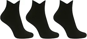 Kit 3 Pares Meia Esportiva Cano Médio, Poliamida, Compressão, Unissex 36-43