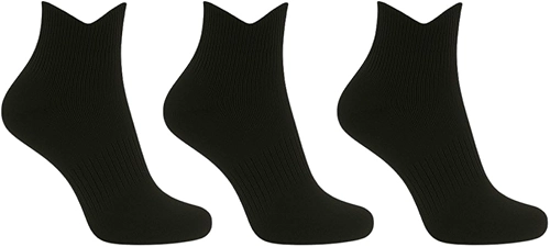 Kit 3 Pares Meia Esportiva Cano Médio, Poliamida, Compressão, Unissex 36-43