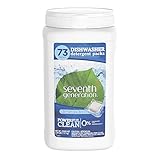 Seventh Generation Dishwasher Detergent Packs, Fragrance Free, 73 Count