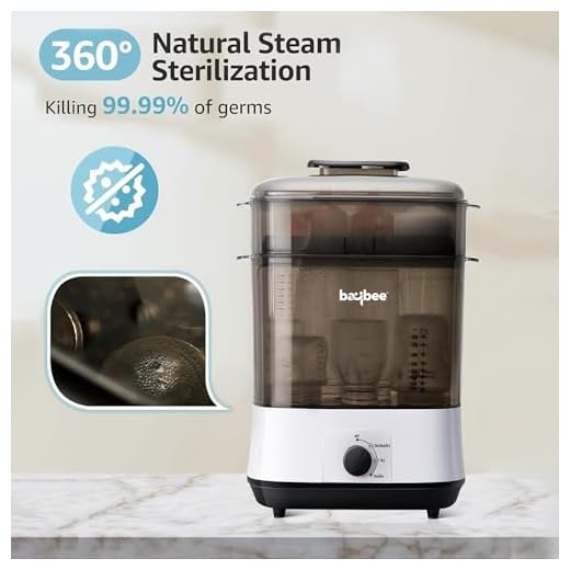 BAYBEE PureSteam Baby Bottle Sterilizer and Dryer