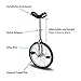 Fun 16 Inch Wheel Chrome Unicycle with Alloy Rim