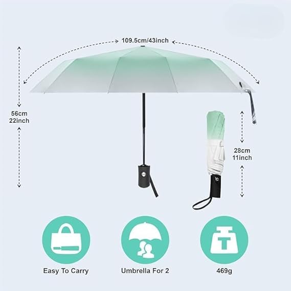 Image of TEKCOOL Umbrella, UV Big Size Umbrella for Sun Protection Rain Windproof Strong Large 3 Fold for Men Women Kids Boys Girls Perfect & Stylish Windproof & Compact?