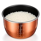 Abaodam 5L Electric Pressure Cooker Inner Pot Replacement Non Stick Aluminum Alloy Liner for Rice Cooker Family Cooking