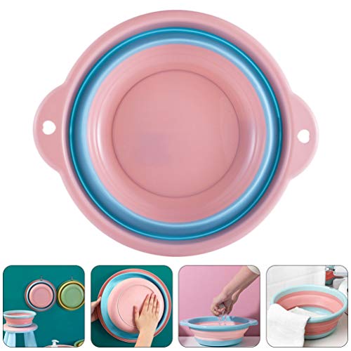 Tina plegable para pies 32x32x12 cm color rosa miniatura 6