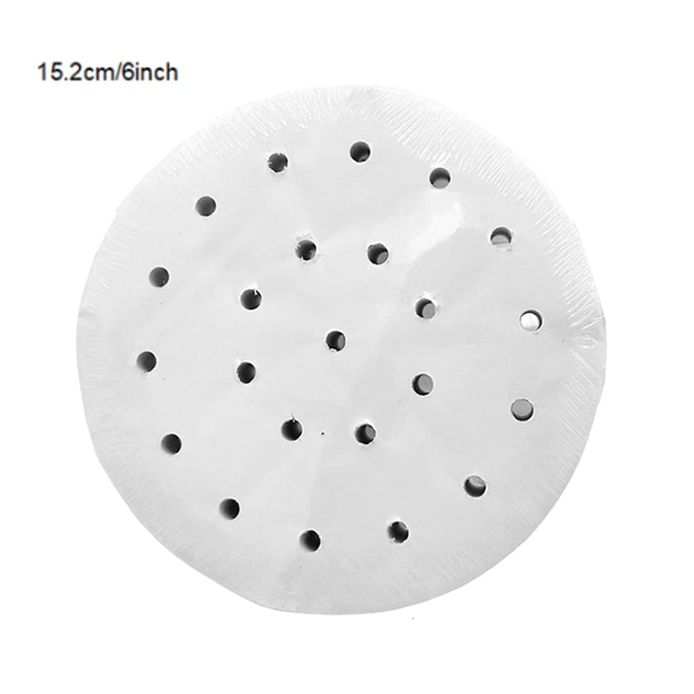 Pack of 100 Dim Sum Paper,Steamer Inserts Hot Air Fryer, Steamer Airfryer Liner, Non-Stick Coating, Round Baking Paper - Image 2