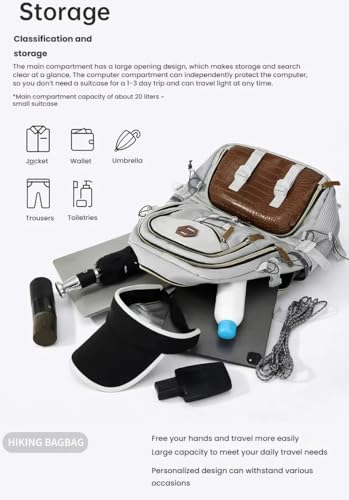 Mochila de senderismo 35L impermeable para mujer y hombre miniatura 3