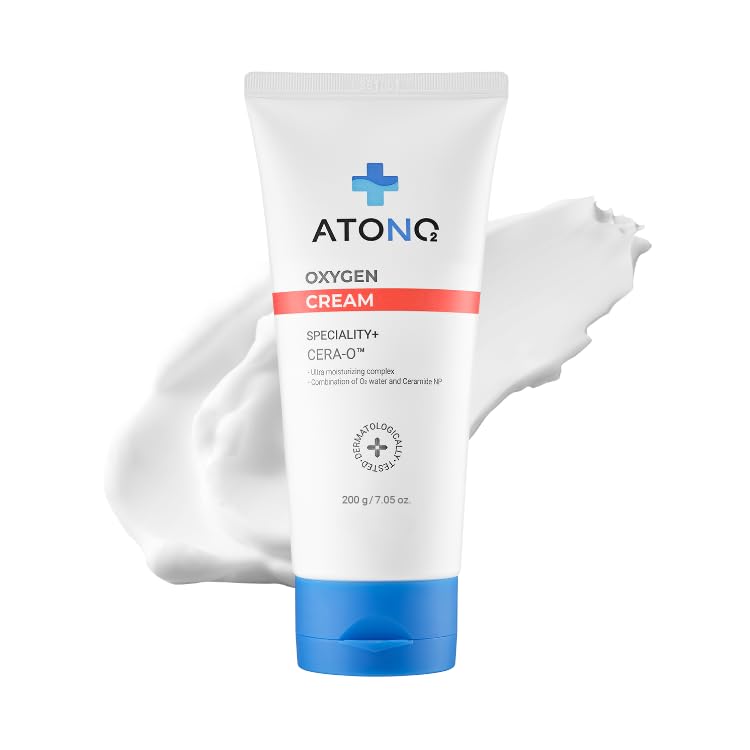 ATONO2] Oxygen CERA-O™ Cream - Gentle Hydration & Safe for Sensitive Baby Skin - CERA-O™ Double Hydration Barrier, Oxygen Water & Ceramide, Dermatologist Tested, Fragrance - Free 5.6oz.