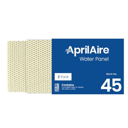 AprilAire 45 Water Panel Humidifier Filter Replacement for AprilAire Whole-House Humidifier Models 400 400A 400M (Pack of 10)