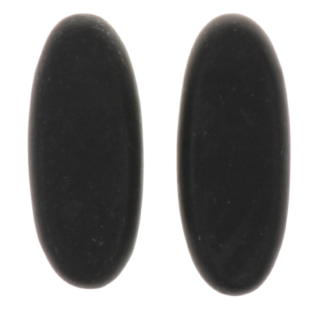 Masajeador de Fitness Negro con Piedras Calientes, Energizante, para Spa, 7x3x8cm, 6 piezas