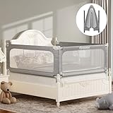 MHOMER Bed Rail for Toddlers-Toddler Bed Rails 2 Minutes Quick Assembly Foldable Bed Rails for Queen Bed, King, Full, Twin Size Bed, Baby Bed Rail Guard with Steady U-Shape Base 74.8',1 Side