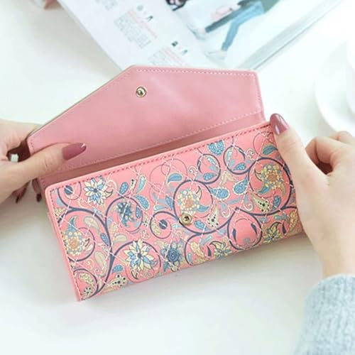 Women's Small Wallet - PU Leather Zipper Coin Purse with ID Holder, Card Slots, Classic Pale Gold Hardware3