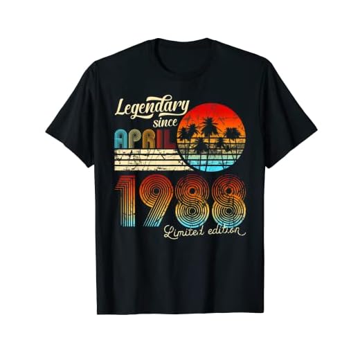 Cumpleaños Legendario Desde Abril De 1987 Regalo Camiseta
