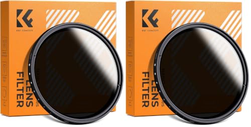 Image of K&F CONCEPT 67mm Variable ND2-ND400 ND Lens Filter (1-9 Stops) for Camera Lens Adjustable Neutral Density Filter with Microfiber Cleaning Cloth (B-Series) (Pack of 2)