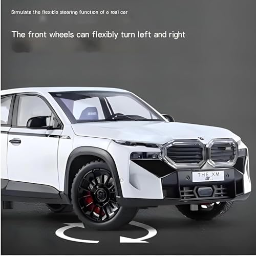 Image of 1:24 Big Size BMW XM Scale Model Car - Exclusive Alloy Metal Pull Back Die Cast Car Toy with Openable Doors, Light & Music - Best Gifts for Kids【Colors as Per Stock】