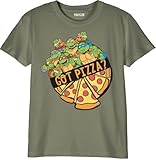 Maschinenwaschbar bei 30 °C Tortues Ninja Jungen Botmntdts007 T-Shirt, kaki, 12 Jahre