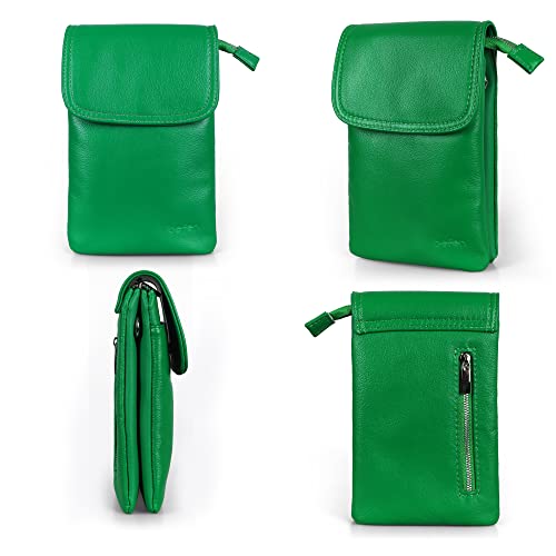 Image of befen Genuine Leather Small Crossbody Bags for Women Cell Phone Travel Bag