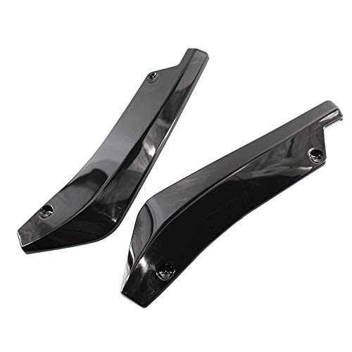 RuleaxAsi 2 Pcs Universal Pára-choques Traseiro Do Carro Fin Canard Splitter Difusor Spoiler Lip Sid