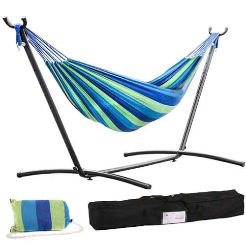 Double Hammock Stand Steel (Blue)