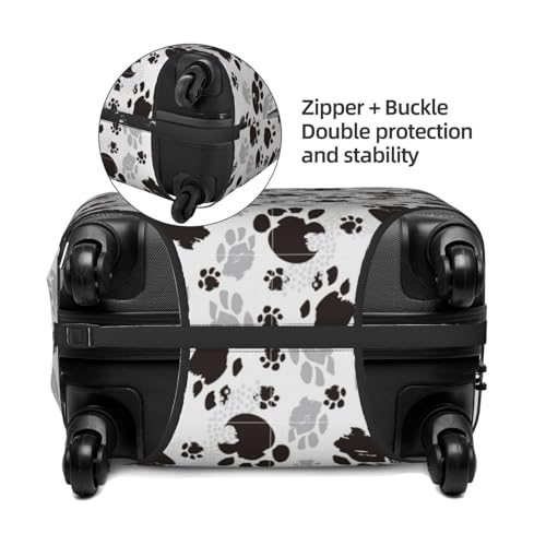 Traces of Animals Luggage Cover Anti Scratch Dirt Waterproof Elastic Travel Luggage Cover Protector Suitcase Cover for Suitcase Tsa Approved Fit 18-32 Inch Luggage4
