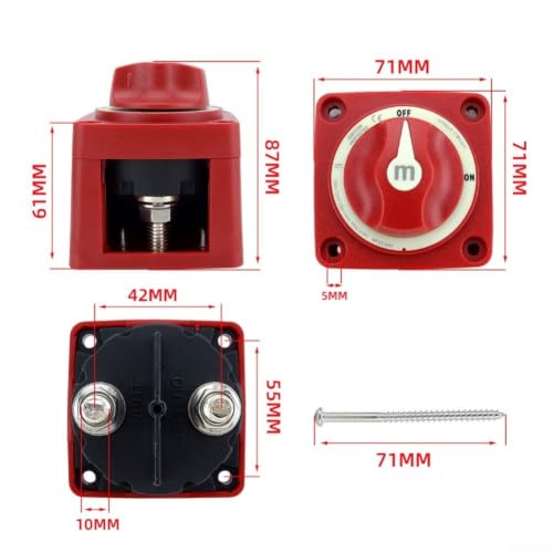 Interruptor de batería 300A impermeable IP66 con protección contra cortocircuitos 4