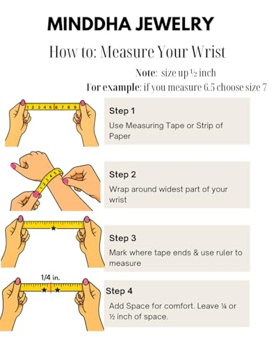 MINDDHA 14K Gold/White Gold Plated Cubic Zirconia Tennis Bracelet | Silver, Gold Bracelet for Women | Rectangle, Square, Round Shape Stone | Width 2.5-4mm | Size 6-8 Inch3