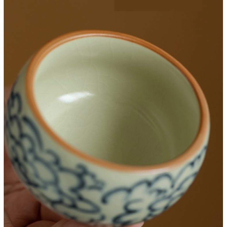 Kung Fu Kubek do herbaty Ceramiczny kubek do herbaty Ru Kiln Master, mały kubek do użytku osobistego, Rooibos, miska, kubki seledynowe małe kubki do herbaty